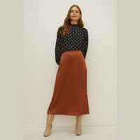Oasis Fashion Women's Satin Midi Skirts