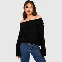 boohoo Women's Off The Shoulder Jumpers