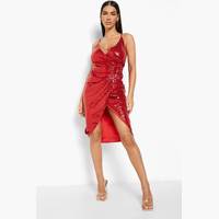 Debenhams boohoo Women's Sequin Wrap Dresses