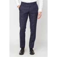 Alexandre Of England Men's Navy Blue Suit Trousers