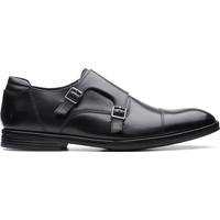 Clarks Men's Black Monk Shoes