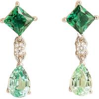 Wolf & Badger Women's Emerald Earrings