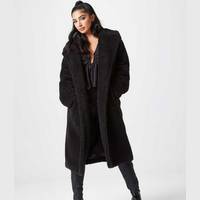 New Look Women's Black Longline Coats