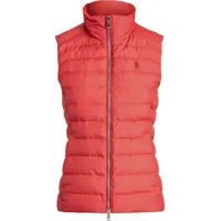 ralph lauren red gilet womens