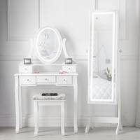 Rosdorf Park Dressing Tables With Mirror and Lights