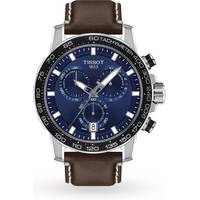 Tissot Mens Rose Gold Watch With Leather Strap