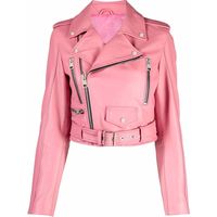 Manokhi Womens Leather Biker Jackets