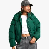 boohoo Women's Green Puffer Jackets