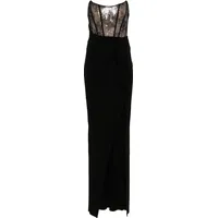 FARFETCH Nissa Women's Black Embellished Dresses