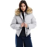 Superdry Women's Grey Bomber Jackets