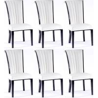 Furntastic White Dining Chairs