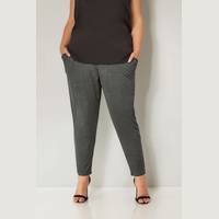 Yours Women's Charcoal Trousers
