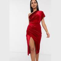 ASOS DESIGN Womens Red Velvet Dresses