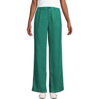 Land's End Women's Tailored Wide Leg Trousers