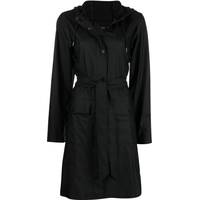RAINS Women's Black Longline Coats