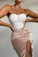 I Saw It First Women's White Corset Tops