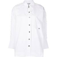 Ganni Women's Oversized White Shirts