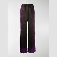 Dries Van Noten Women's Floral Wide Leg Trousers