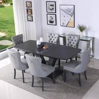 B&Q Leather Dining Chairs