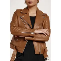 NASTY GAL Women's Tan Leather Jackets