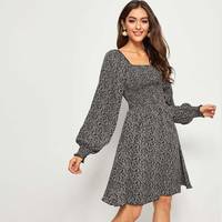 SHEIN Floral Dress With Sleeves for Women