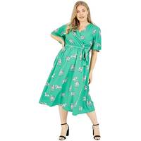 Jd Williams Women's Green Wrap Dresses