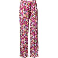 MSGM Women's High Waisted Floral Trousers