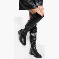 boohoo Women's Wide Fit Knee High Boots