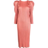 Shop Pleats Please Issey Miyake Women's Puff Sleeve Dresses | DealDoodle