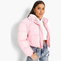 boohoo Women's Pink Puffer Jackets