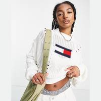 Tommy Women's White Cotton Jumpers