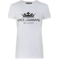 Dolce and Gabbana Logo T-Shirts for Women