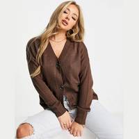 QED London Women's Brown Knitted Cardigans