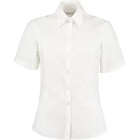 Kustom Kit Women's White Short Sleeve Shirts
