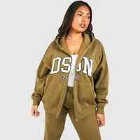 NASTY GAL Women's Oversized Zip Hoodies