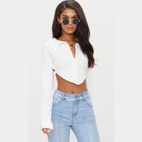 Women's Pretty Little Thing Button Front Crop Tops