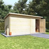Garden Buildings Direct Pent Roof Log Cabins