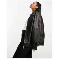 ASOS Women's Black Bomber Jackets