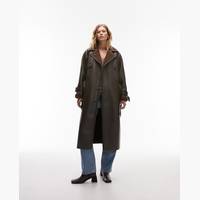 Topshop Women's Leather Trench Coats