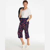 Simply Be Women's Cotton Floral Trousers