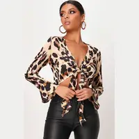 I Saw It First Women's Leopard Print Blouses
