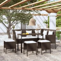 Berkfield Rattan Sofa Sets