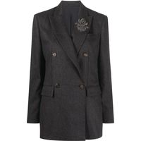 FARFETCH Brunello Cucinelli Women's Grey Blazers