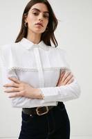 Debenhams Women's White Lace Shirts