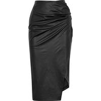 Helmut Lang Women's Black Leather Skirts