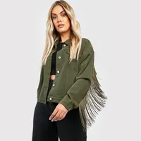 boohoo Women's Fringe Jackets