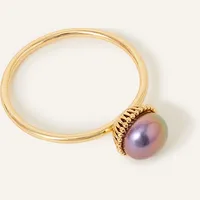 Accessorize Women's Pearl Rings