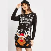 Everything5Pounds Women's Christmas Jumper Dresses