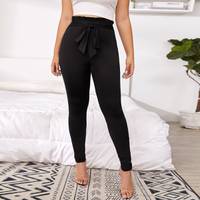 SHEIN Plus Size Black Trousers