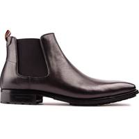 Simon Carter Men's Black Leather Chelsea Boots